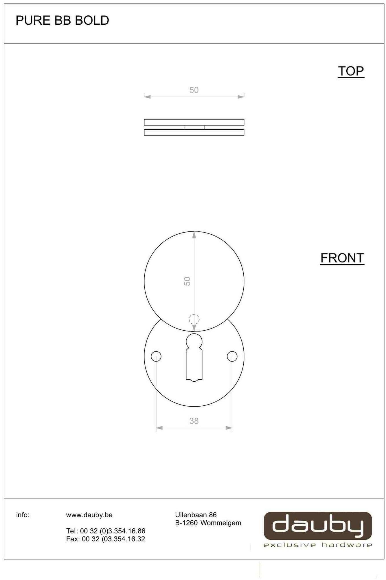 Dauby Круглая насадка Pure® 14826 - Вид №1