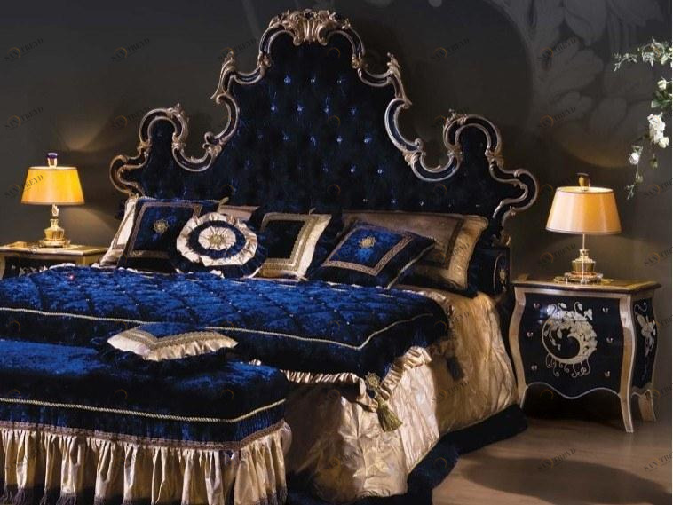 Bellotti Ezio Двуспальная кровать из бархата с тафтинговым изголовьем 3150 3150 