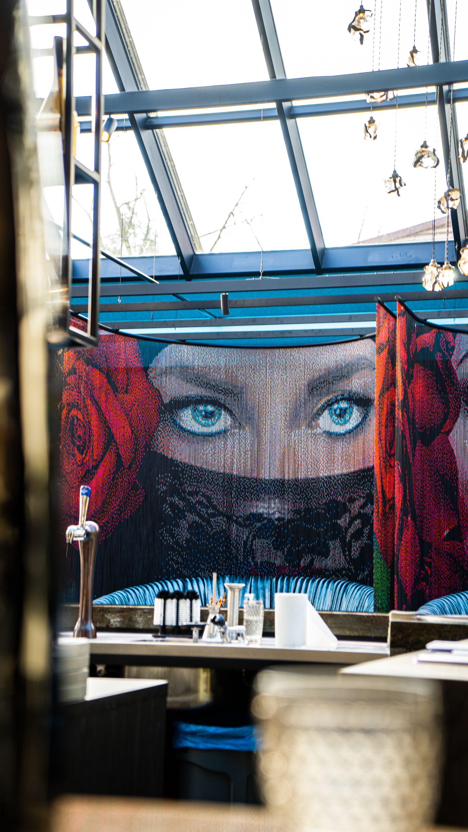 Алюминиевая проволочная палатка Kriskadecor SPACE DIVIDER - RESTAURANT ARCH-00050833 - Вид №3