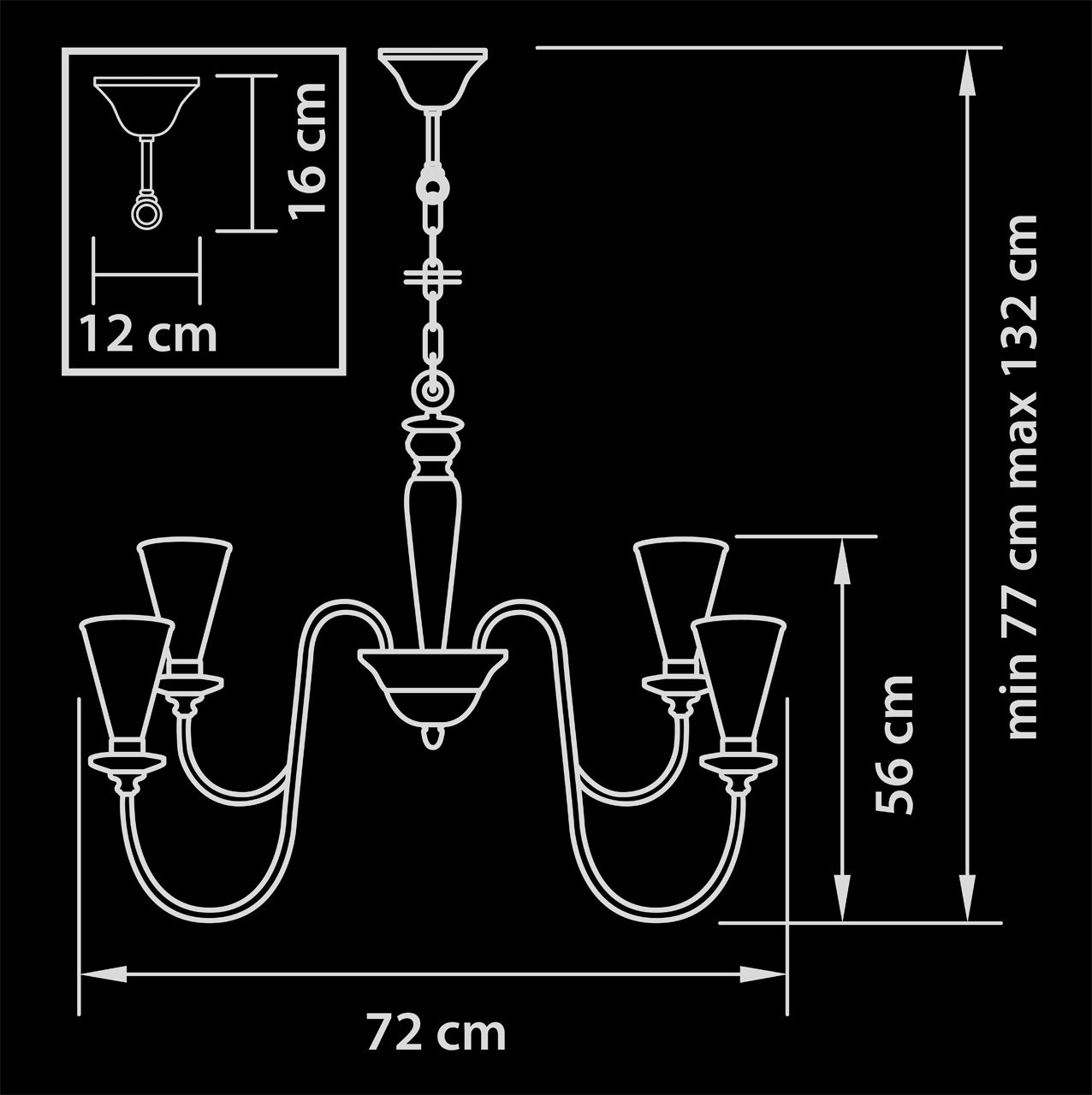 Подвесная люстра Lightstar Torcia 780100 LIGHTSTAR ДИЗАЙНЕРСКИЕ, TORCIA 057591 Белый  - Вид №1