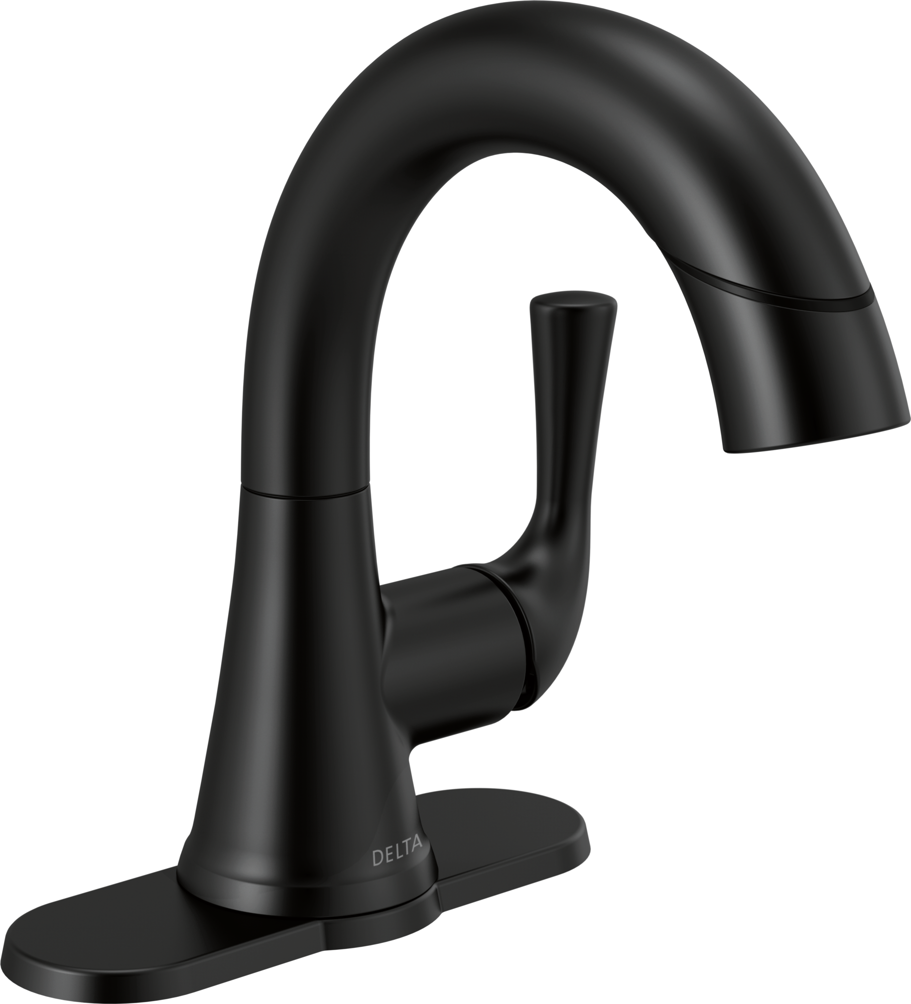 533LF-BLPDMPU Выдвижной смеситель для ванной с одной ручкой Delta Faucet Kayra Матовый черный - Вид №1