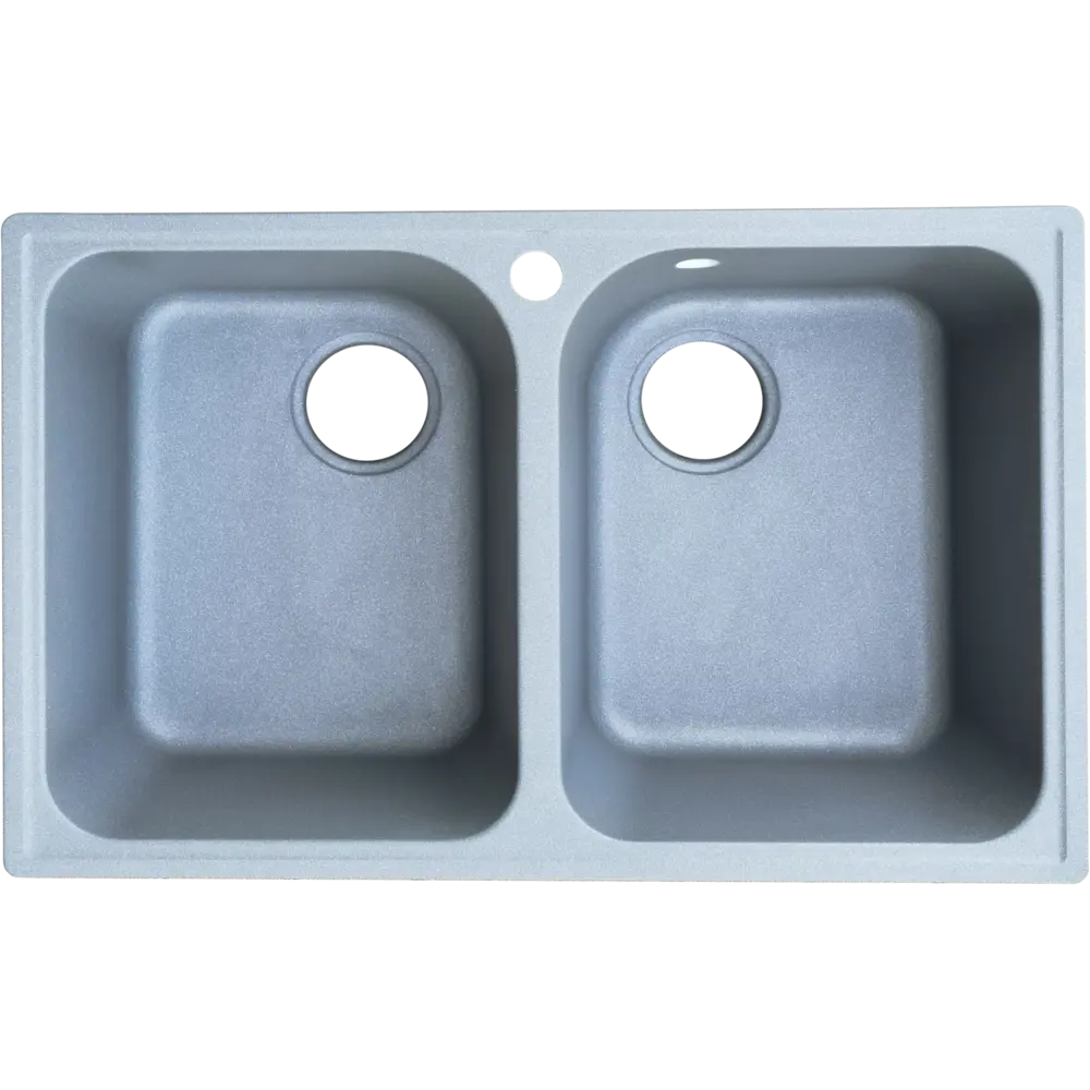 Кухонная мойка Delinia с двумя чашами из кварцевого композита 87810900 Мойка врезная STLM-0876547 - Вид №3