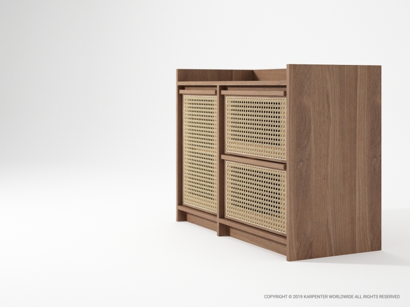 577_1239 Боковая панель с дверцей и 2 ящиками Karpenter ROOTS - Вид №2