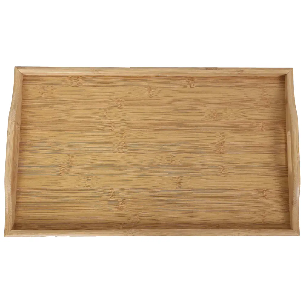 Столик-поднос прямоугольный 50x30 см бамбук цвет бежевый Santreyd STLM-2044026 - Вид №2