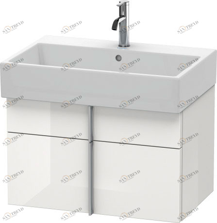 VA650602222 Vero Air Тумбочка подвесная Белый глянцевый декор Duravit