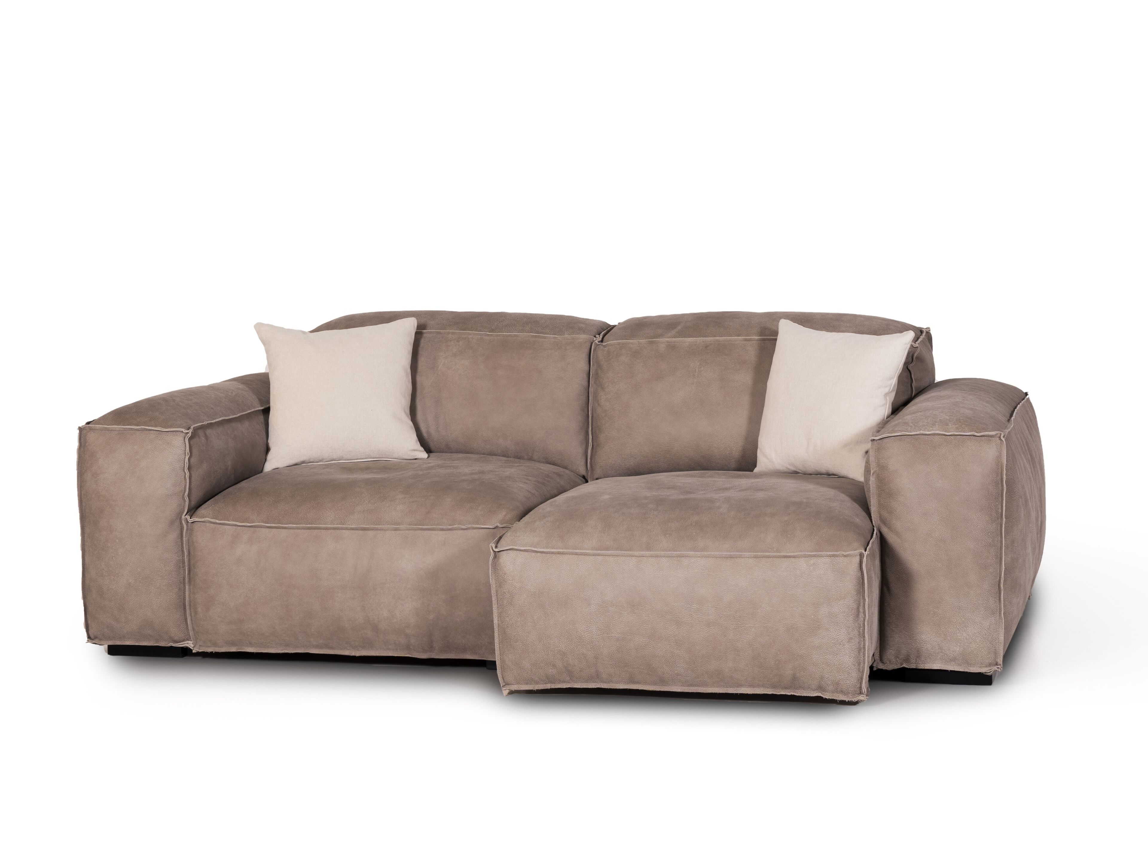 2-местный секционный диван из кожи Бронко Mantellassi 1926 Placido ARCH-00125583 - Вид №1