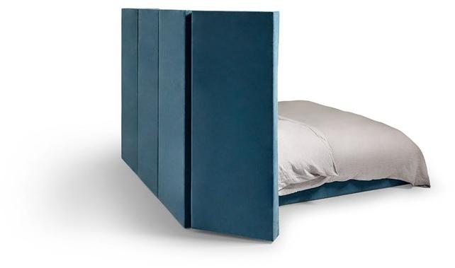 Munna Двуспальная кровать из бархата с высоким изголовьем sun-id-1441455 - Вид №2