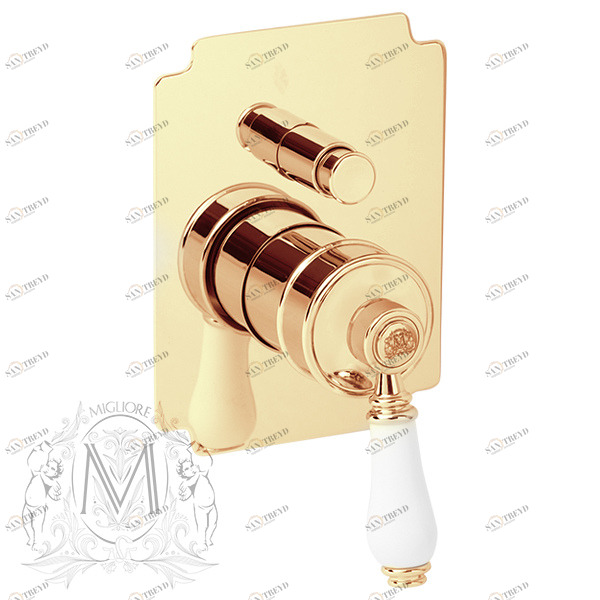 Смеситель MIGLIORE Ermitage ML.ERM-7072.BI.DO скрытого монтажа с девиатором, золото 