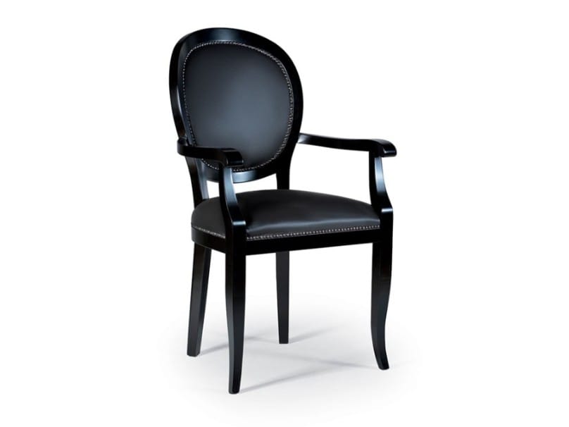 Деревянный стул с подлокотниками с мягким сиденьем XLINE 4211 ARCH-00104794 - Вид №1