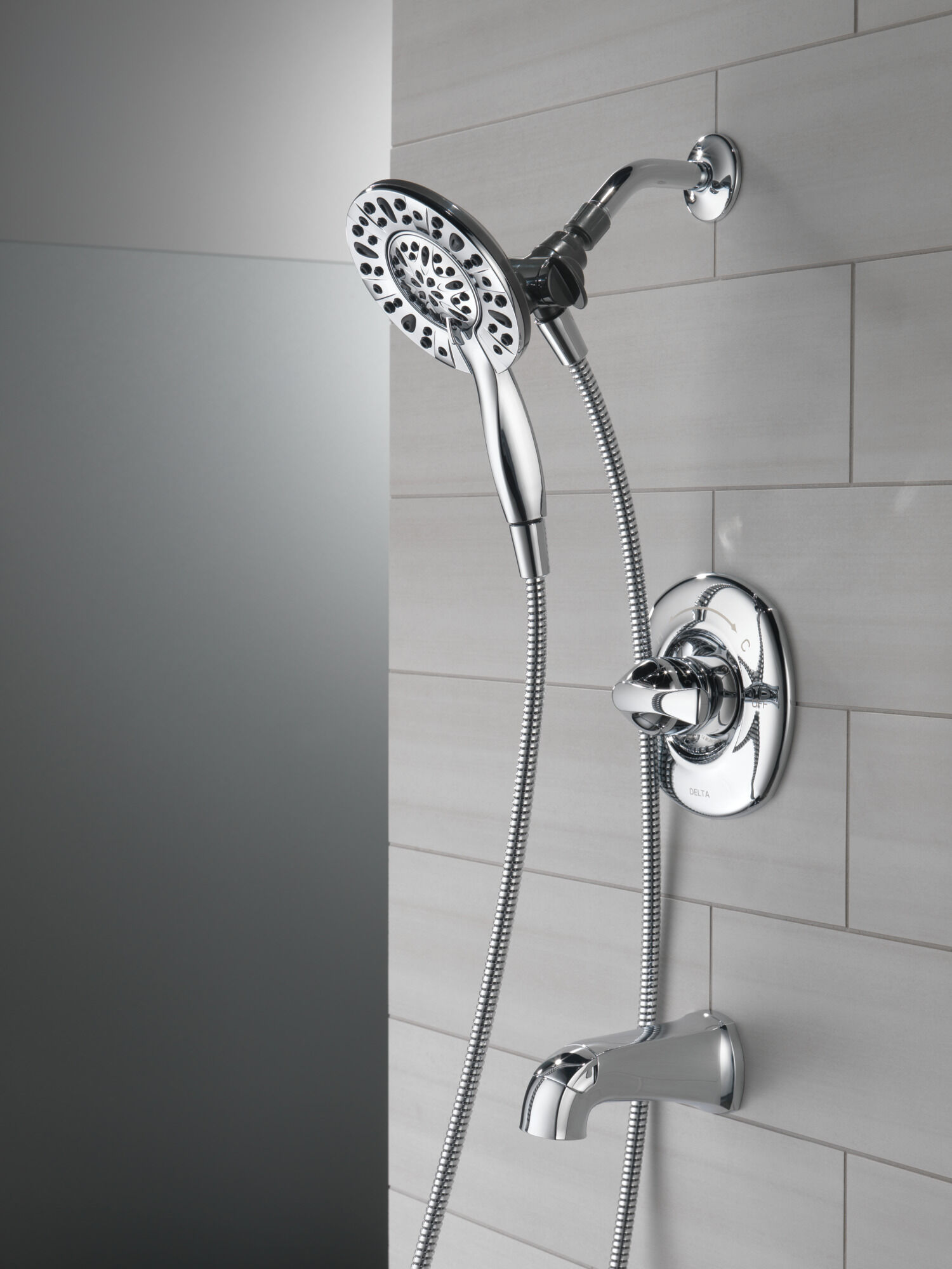 144890-I Ванна и душ Monitor® серии 14 с In2ition® Delta Faucet Larkin Хром  - Вид №14