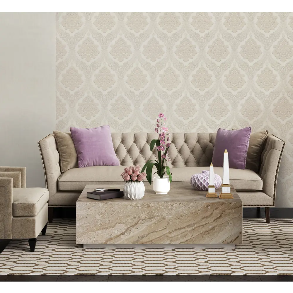 Обои флизелиновые Артекс Фабиана белые 1.06 м 10661-01 STLM-2130690 - Вид №3