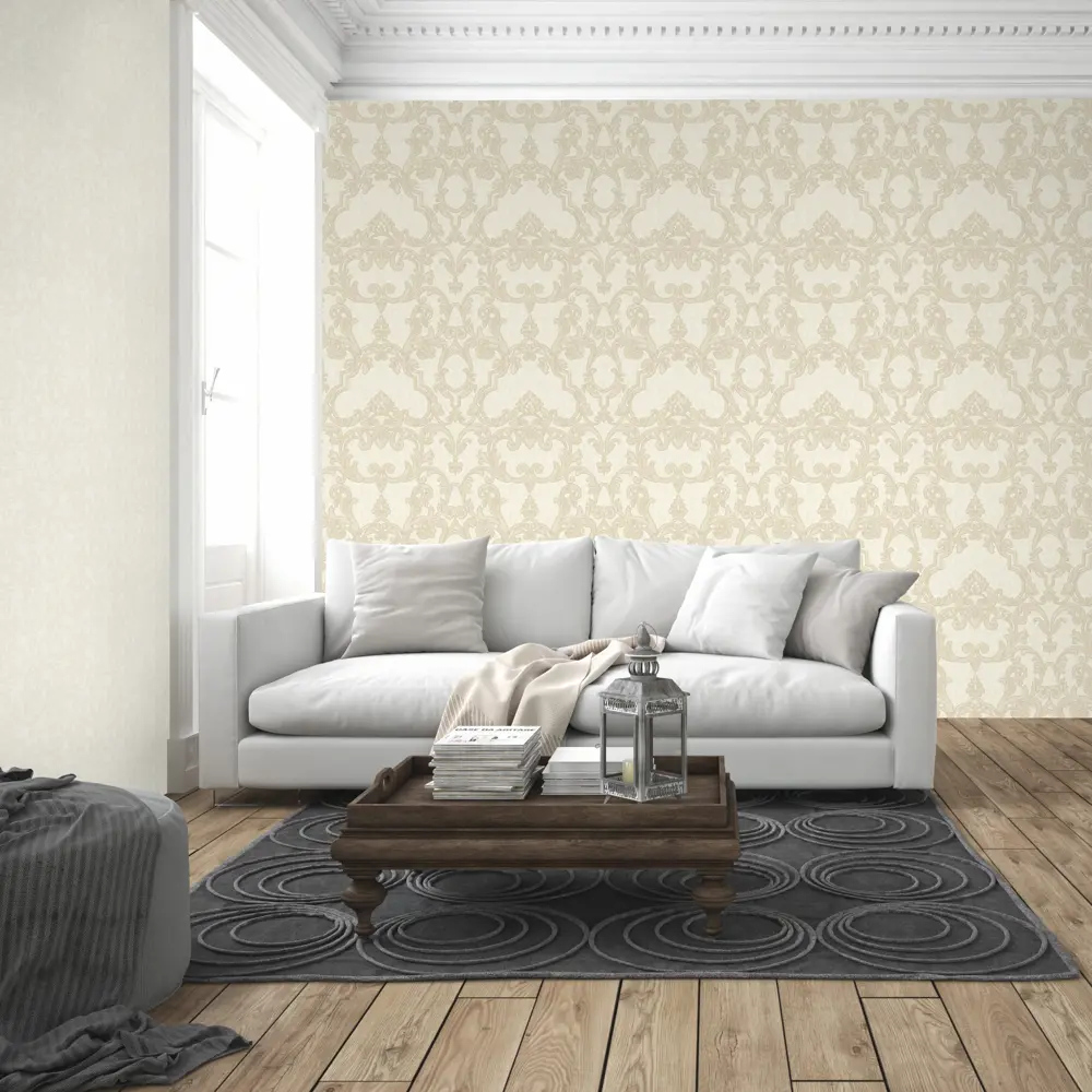 Обои флизелиновые 1,06х10 м цвет жёлтый ED3750-4 EURO DECOR Chambord STLM-2071283 - Вид №4