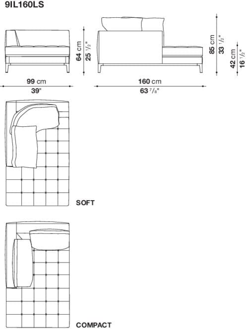 Угловой диван из ткани Maxalto Lucrezia Soft ARCH-00062457 - Вид №7