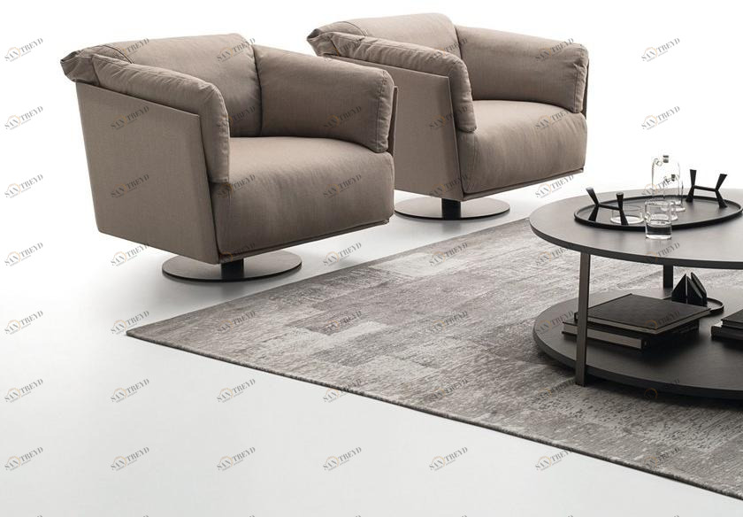 Ditre Italia Кресло на козелке из ткани с подлокотниками Kailua sun-id-1462334