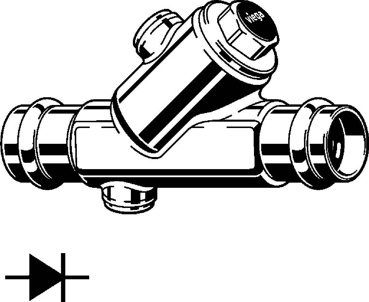 Viega Обратный клапан Easytop 2239.4 (757557) 757 557 - Вид №1