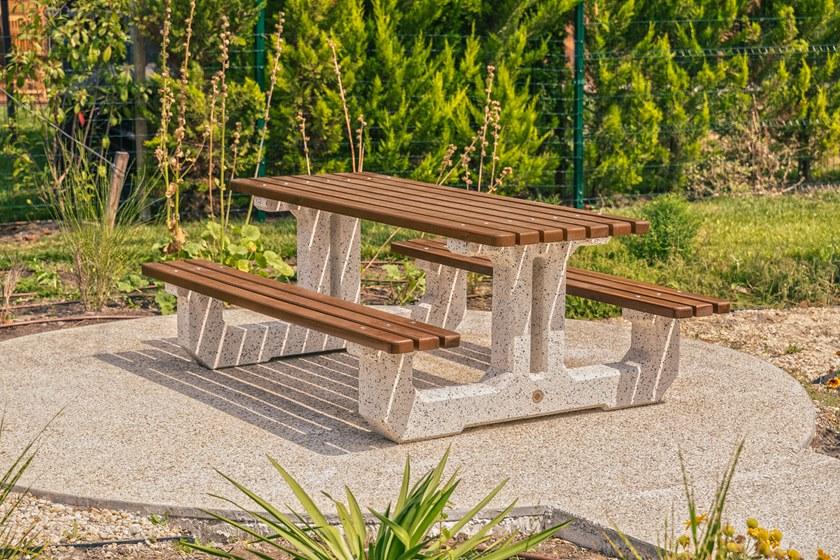 ENCHO ENCHEV - ETE Стол для пикника из бетона и дерева  219  - Вид №2