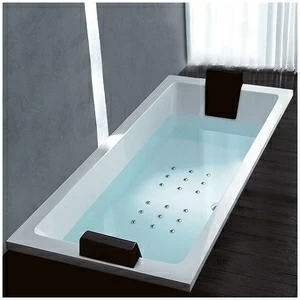 Ванна Gruppo treesse Quadra 199 V073C-DX белая с аэромассажем прямоугольная встроенная правая