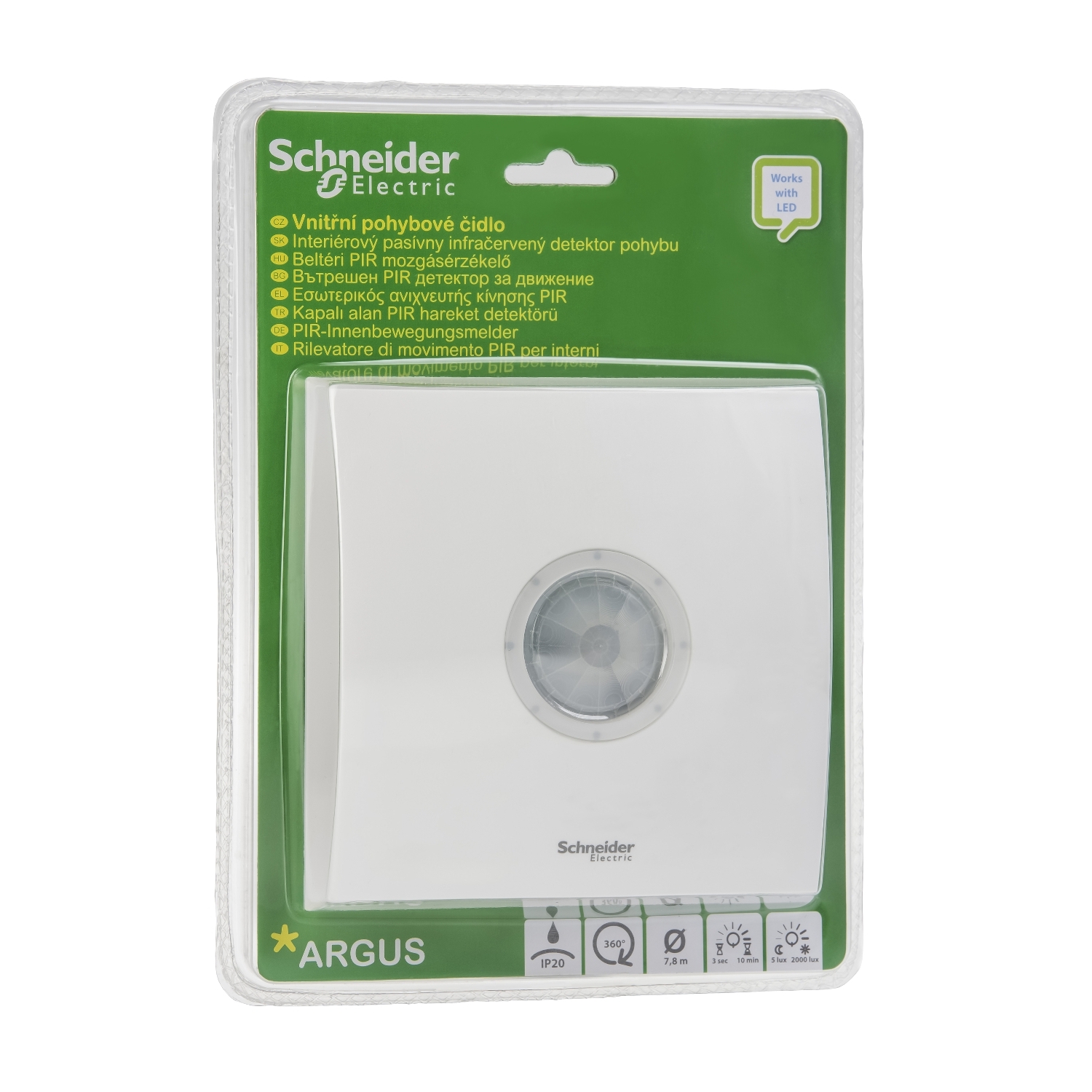 CCTR1PA02 Датчик движения для помещений 360° блист (max 53) Schneider Electric ARGUS 