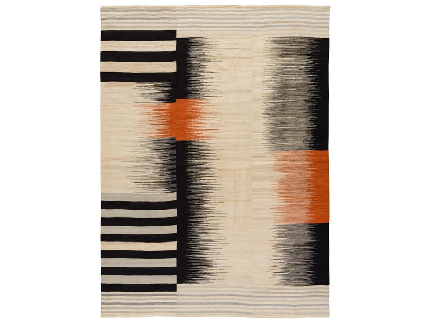 Прямоугольный шерстяной ковер Zollanvari дизайнер Flatweaves ARCH-00001641