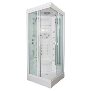 Закрытая душевая кабина Aquanet Fiji Cube 90x90 без пара, прозрачное стекло