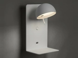 BOVER Регулируемый настенный светильник из алюминия с usb-портом Beddy