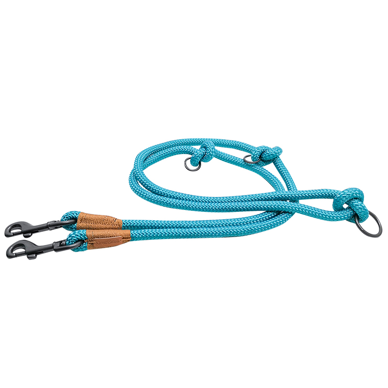 ПР0050136 Поводок для собак Rope 9х2000мм голубой Great&Small 