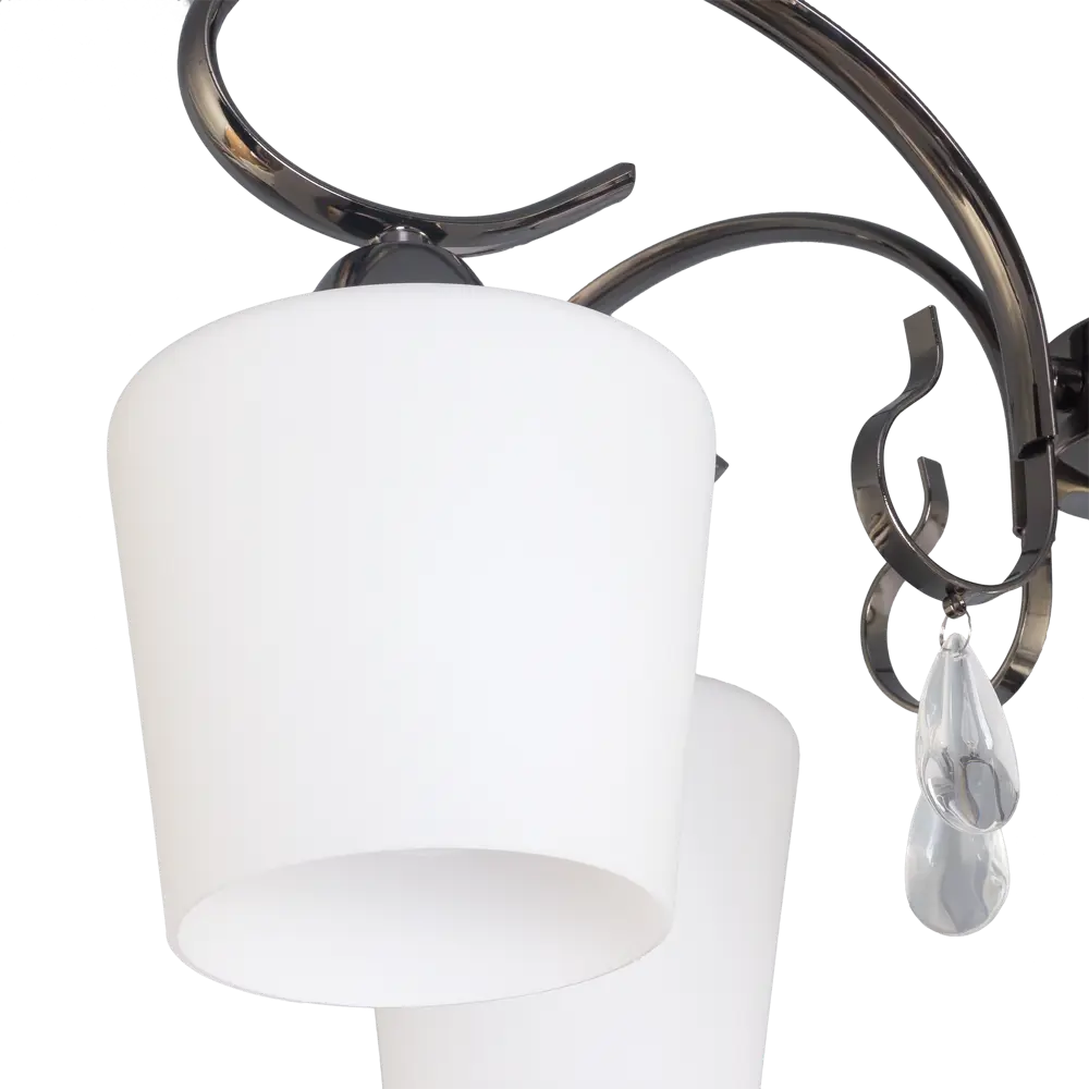 Люстра Блеск-2 5xE27x40 Вт, металл/стекло, цвет чёрный/белый MW-Light STLM-2135964 - Вид №5