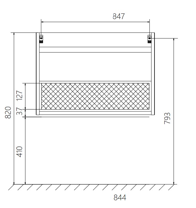 У51044 Тумба без раковины Соната 90П 2я 1 Marka Соната  - Вид №7