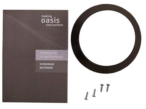 5355962 Вытяжка телескопическая Oasis VT-60BG (P) черный/черный STDN-0116848 - Вид №9