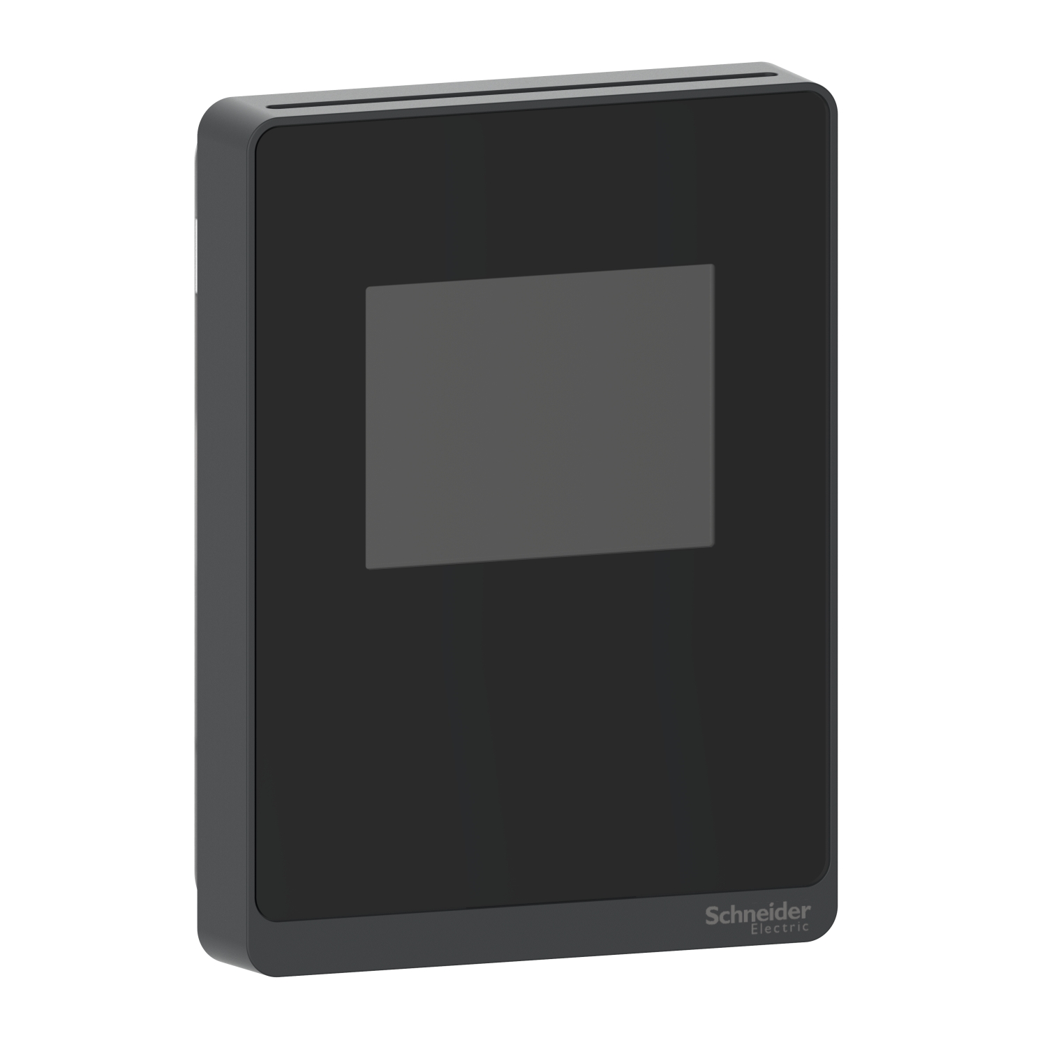 SLABTXX "Датчик температуры помещения с выходом 4-20мА/0-10В, сенсорным экраном, глянцевый черный, 24В" Schneider Electric SpaceLogic 