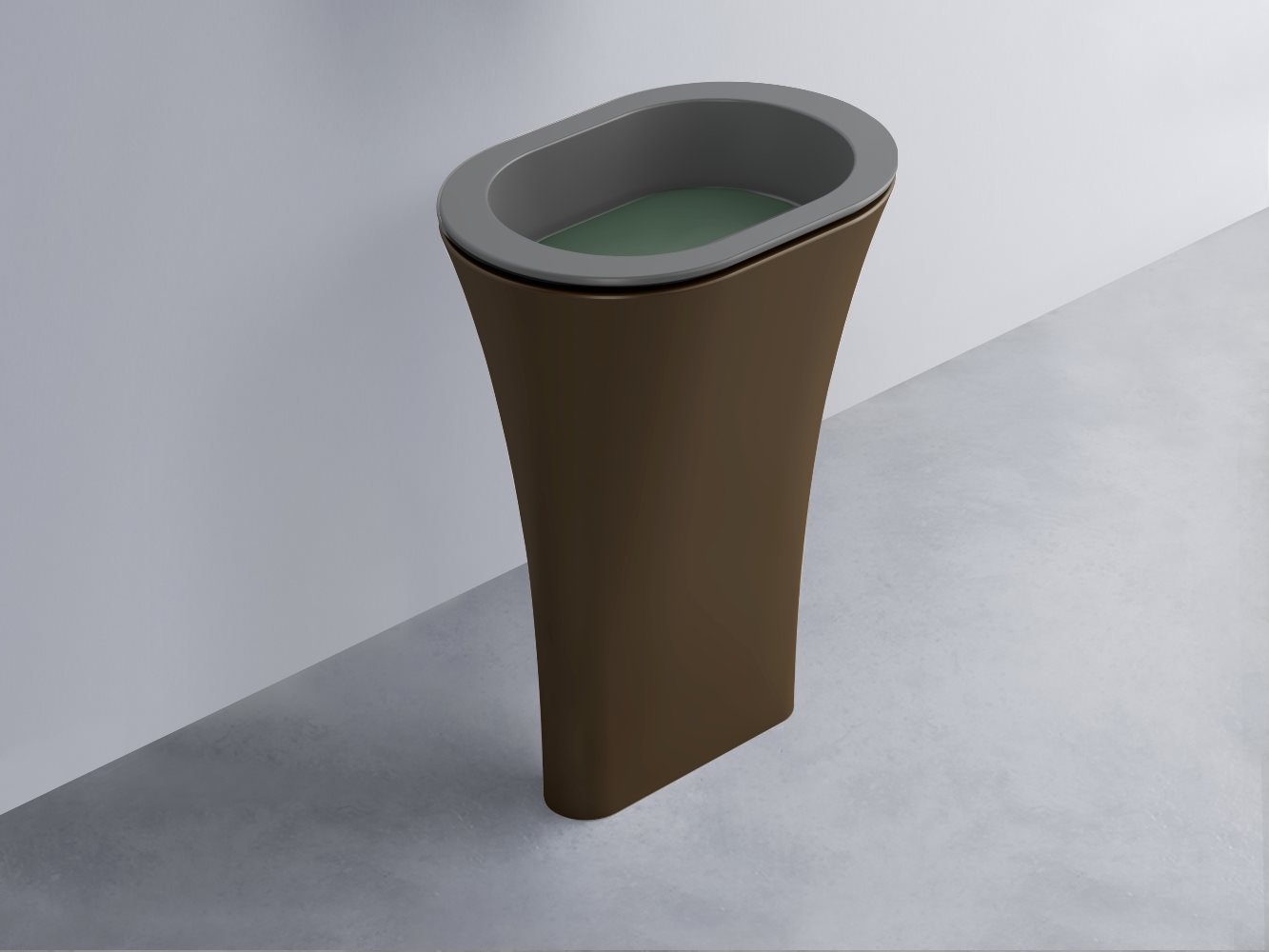 AMLA65-CM+AMPILO-MU+AMCOLO-CA Раковина Amedeo Ovale отдельностоящая cielo Enjoy + Amedeo Ceramica Cielo