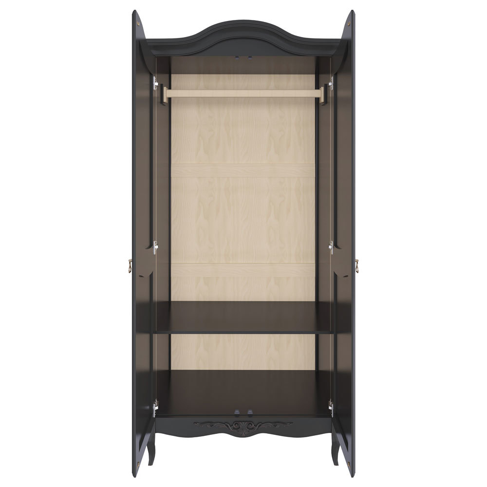 Шкаф распашной в спальню с 2 дверцами черный Nocturne KREIND NOCTURNE 00-3879890 Черный Santreyd  - Вид №2