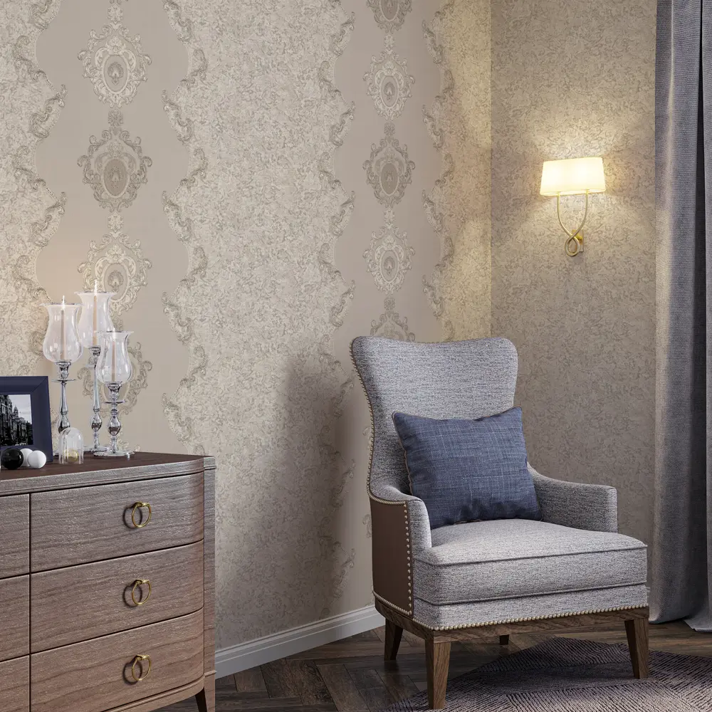 Обои флизелиновые Palitra Life Khiva бежевые 1.06 м PL71773-24 STLM-2139641 - Вид №3