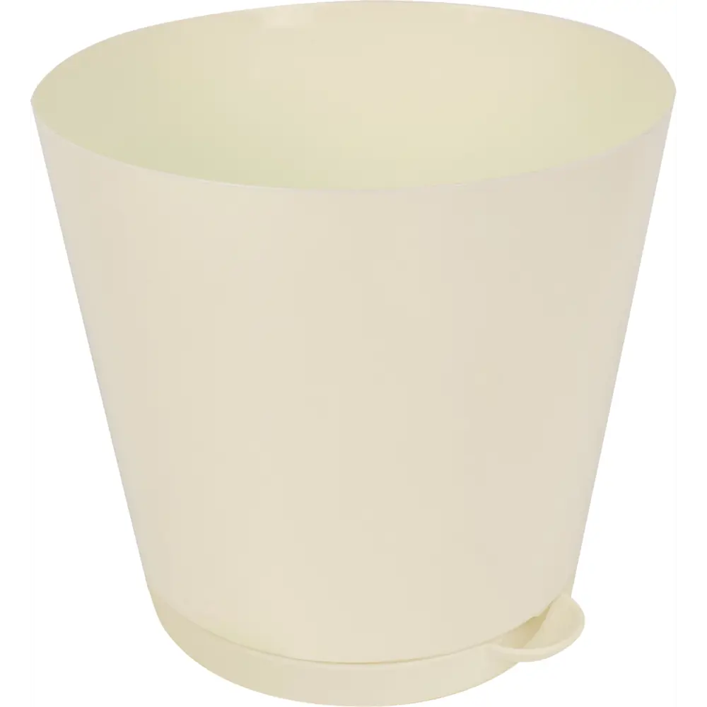 Горшок цветочный Ingreen Easy Grow ø16 h14.7 см v1.6 л пластик сливочный STLM-2069573 - Вид №2