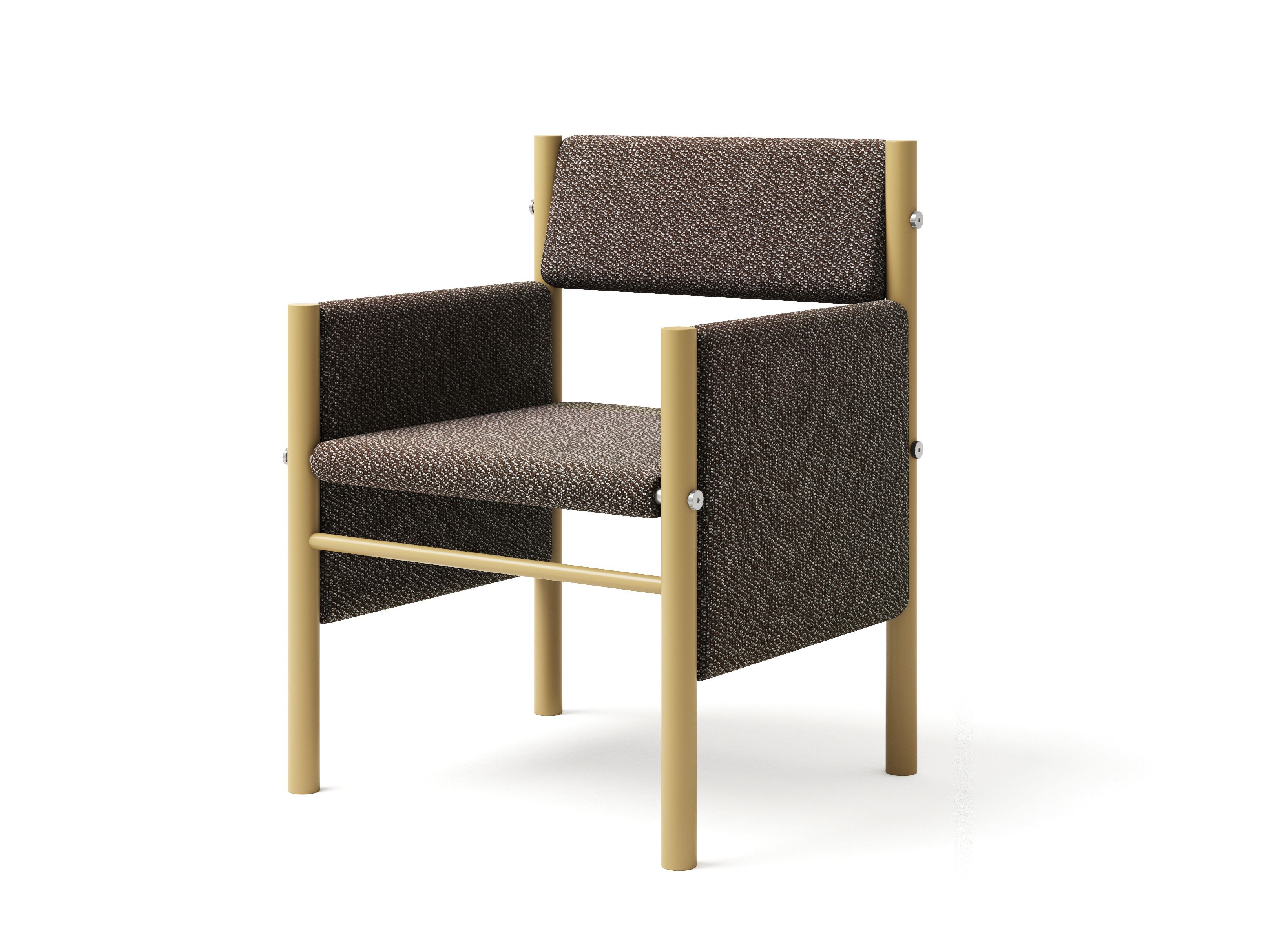 Мягкий стул из нержавеющей стали с подлокотниками Joyf Wabi ARCH-00064836