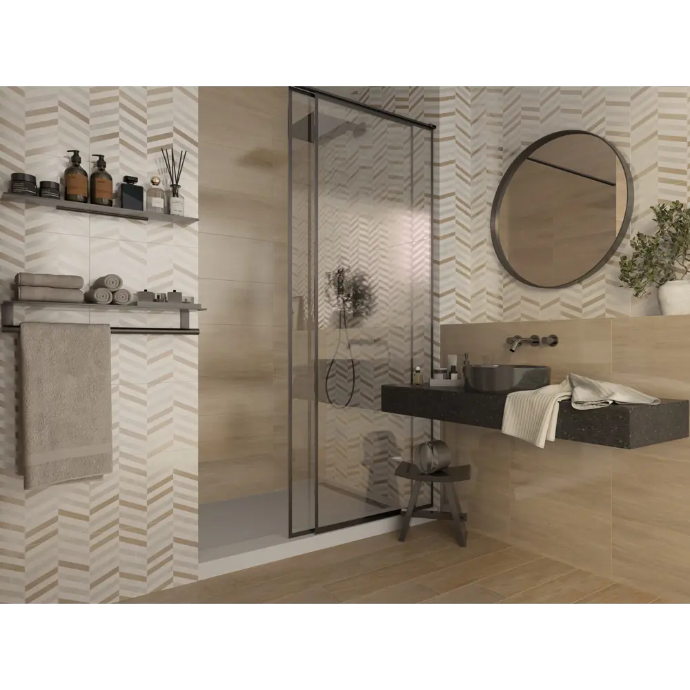 Плитка настенная Шахтинская Плитка Онтано 25x40 см 1.4 м² глянцевая цвет разноцветный 87655827 STLM-2161783 - Вид №4