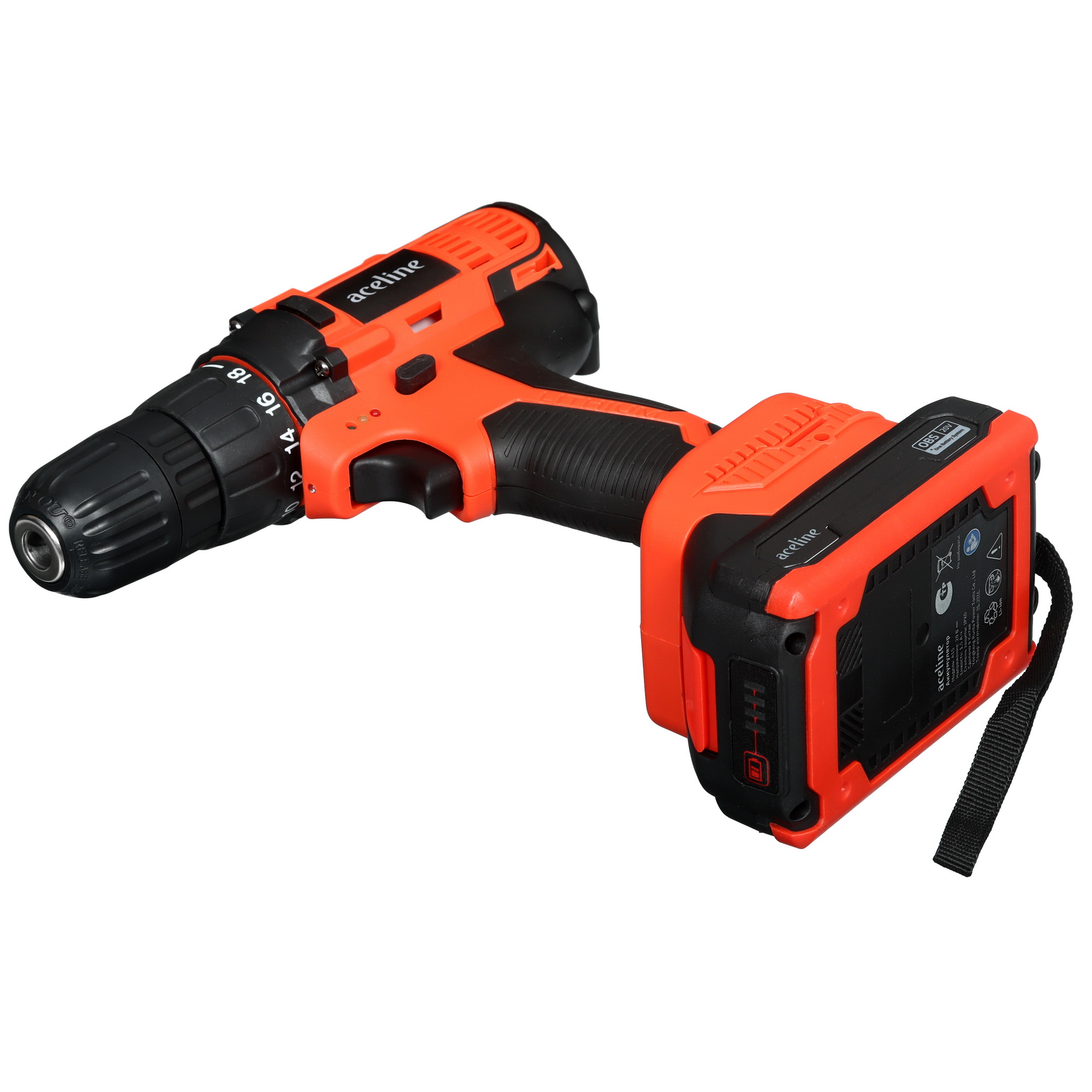 Дрель-шуруповерт Aceline OBS ASB225-35 OBS 20V 9053605 STDN-0124593 - Вид №6