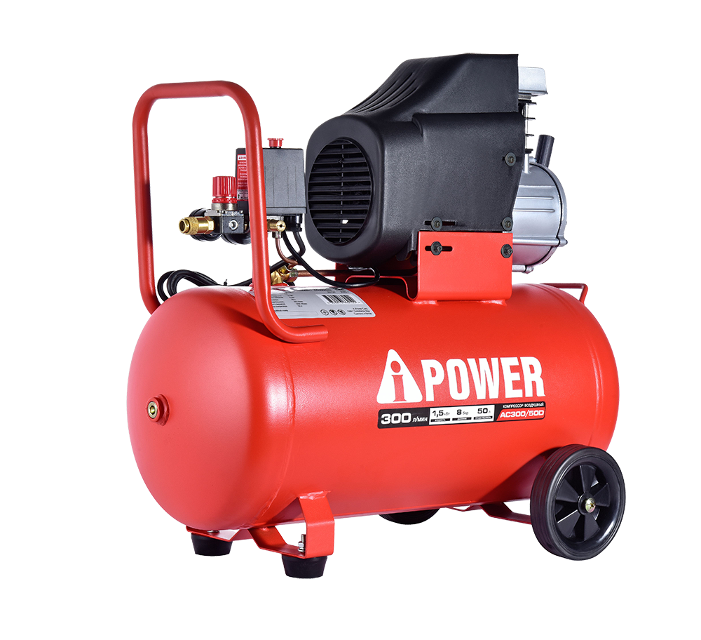 Компрессор поршневой масляный A-iPower AC300/50D 9191234 STDN-0147731 - Вид №1