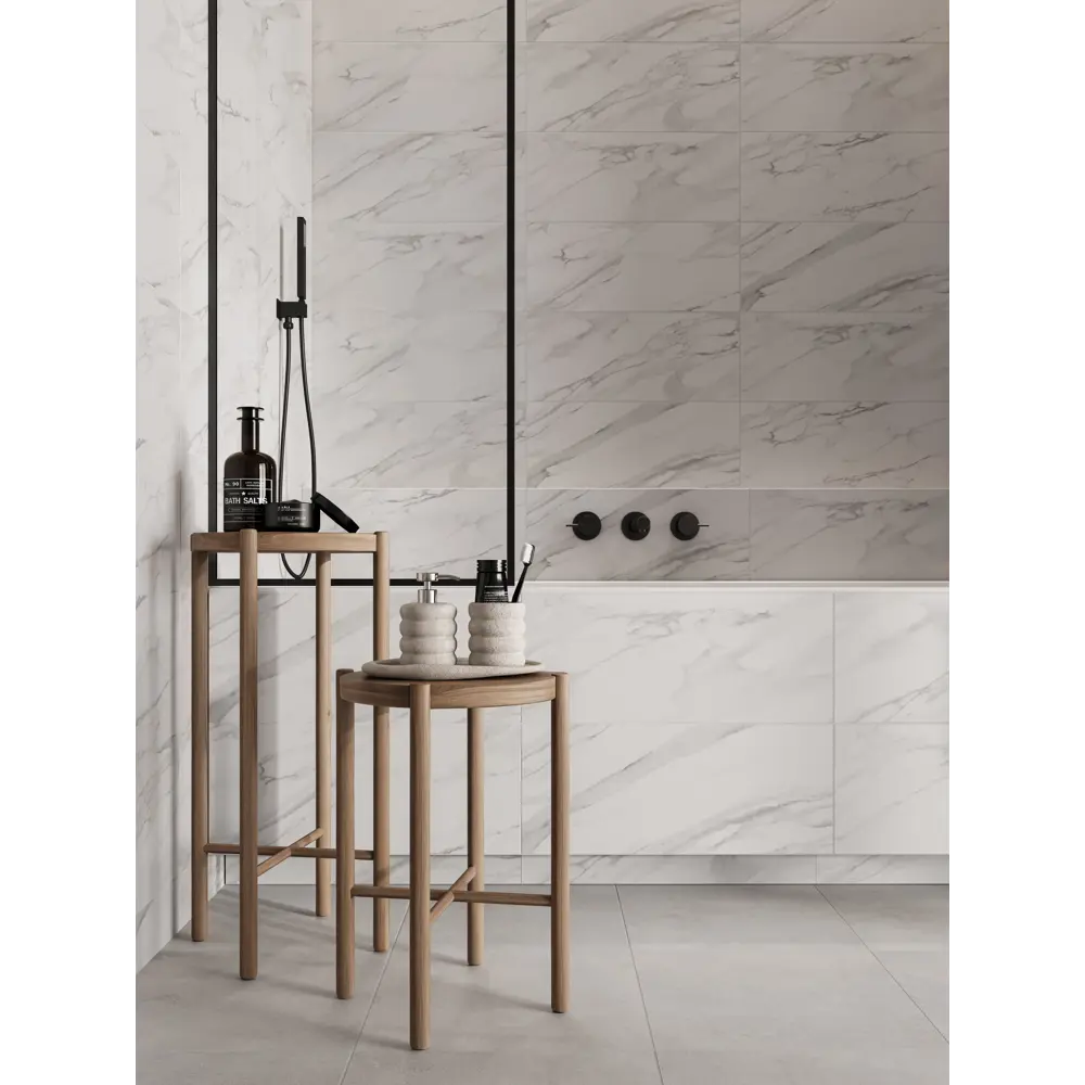 Настенная плитка Gracia Ceramica Hugo 25x60 см 1.2 м² глянцевая цвет белый 89413338 STLM-2045513 - Вид №4