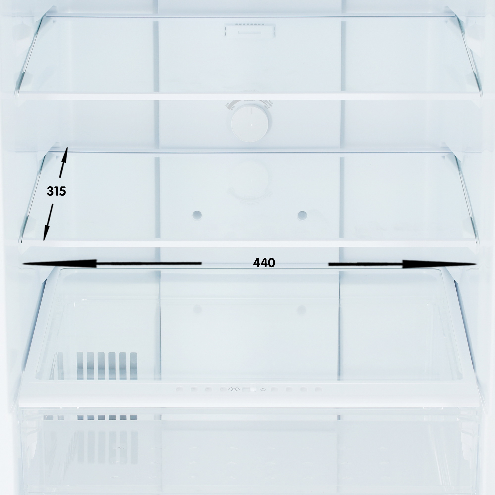 9141905 Холодильник с морозильником   HOLBERG HRB 170NW белый STDN-0110908 - Вид №8