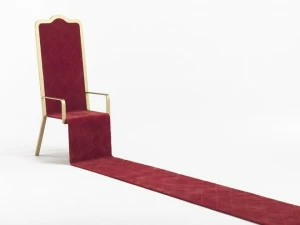 JCP UNIVERSE Кресло из бамбукового волокна с подлокотниками с высокой спинкой