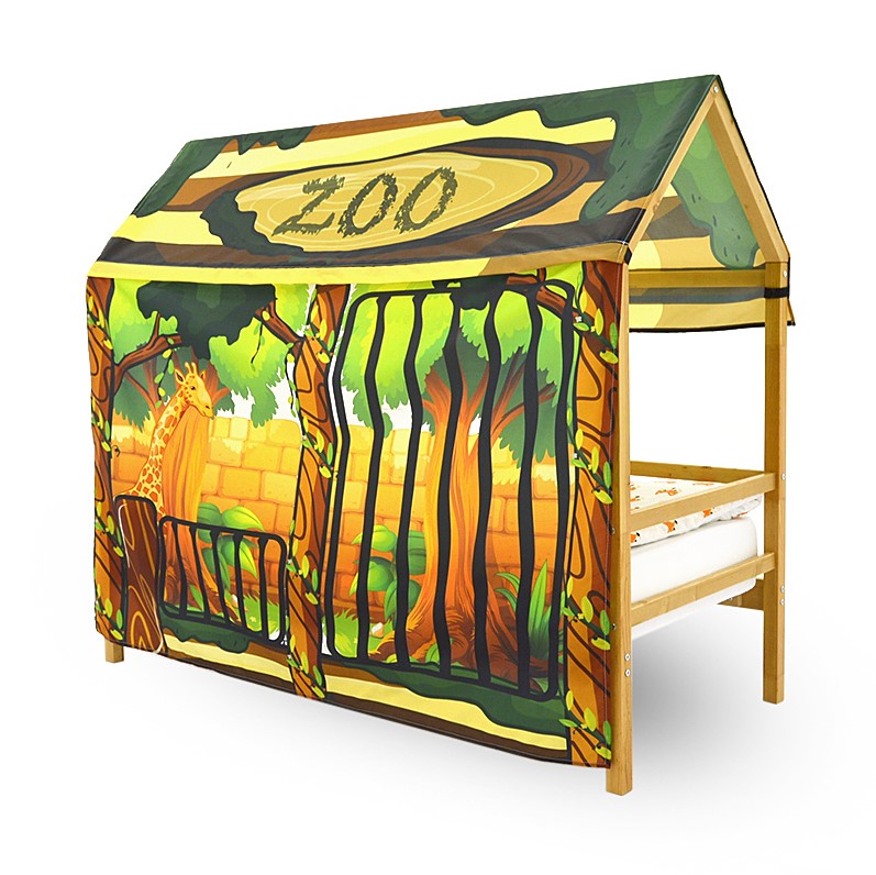 Накидка для кровати-домика Svogen игровая "Зоопарк" БЕЛЬМАРКО  00-3873216 Желтый Santreyd  - Вид №1