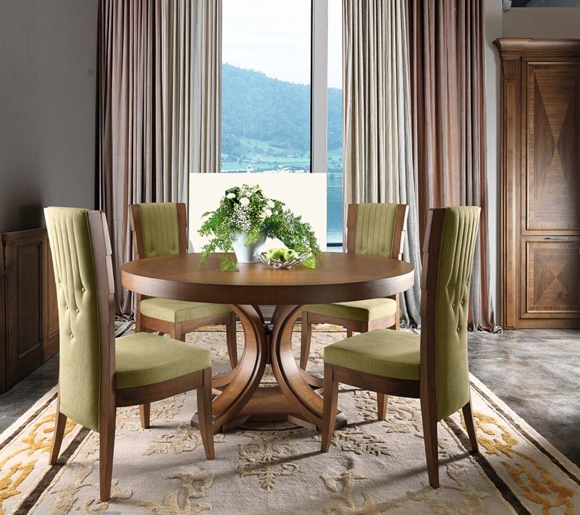 Martini Interiors Раздвижной круглый обеденный стол из массива дерева sun-id-1441568 - Вид №1