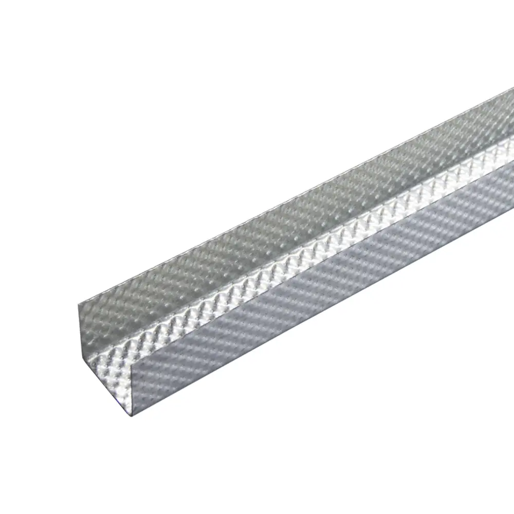 Профиль потолочный направляющий (ППН) Албес Strong рифленый 0.5 мм 28х27х3000 мм STLM-2160569