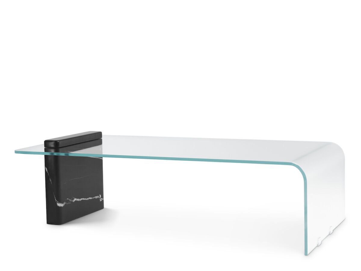 Стеклянный прямоугольный журнальный столик Eichholtz STONECREST ARCH-00007458