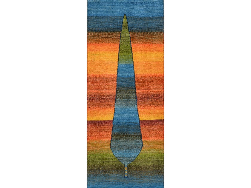 Прямоугольный ковер ручной работы из шерсти Zollanvari Gabbehs Флора и фауна ARCH-00027579