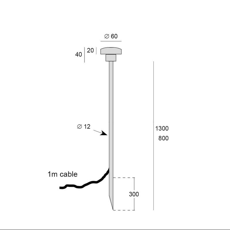 Металлический светодиодный световой столб BEL-LIGHTING MINI SWAPI ARCH-00138300 - Вид №4
