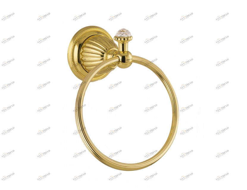 033273.000.62 Кольцо для полотенца 165мм с кристаллами сваровски Сатин никель Mestre Artica