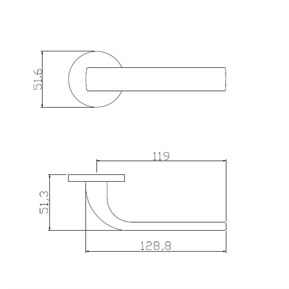 EDSON: Межкомнатные дверные ручки EDS-83H-R2 в цвете графит 85169322 STLM-0059365 - Вид №4