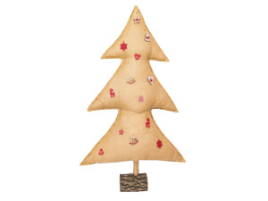 Рождественская елка из мешковины